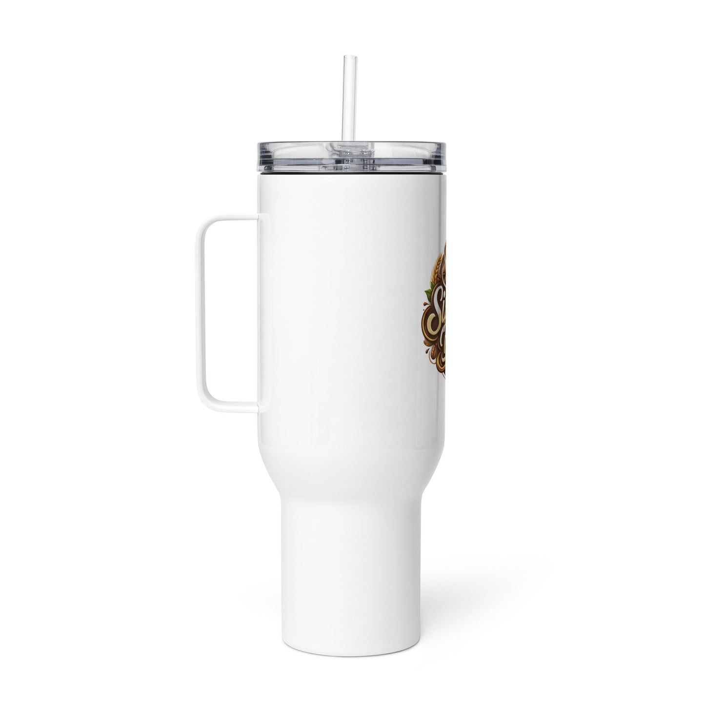 Travel mug with a handle - Sips and Brew