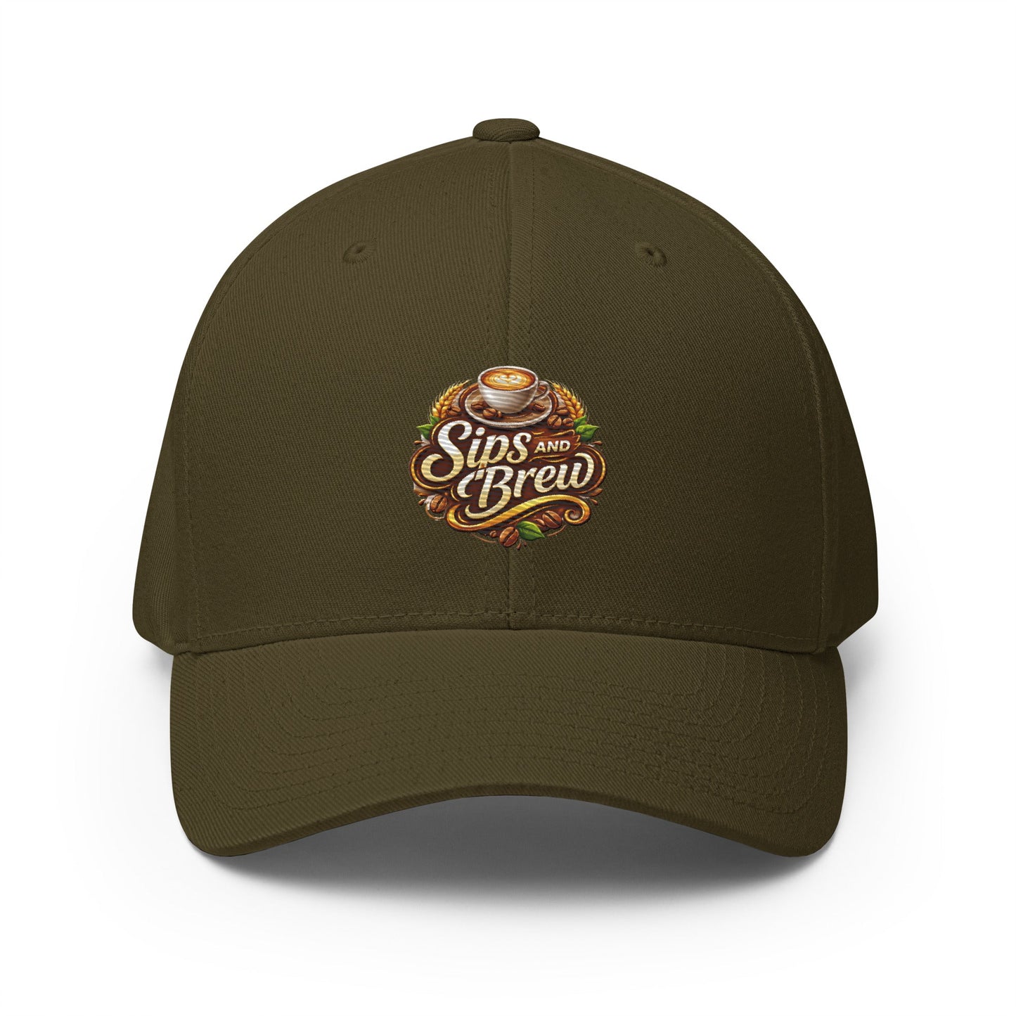 Structured Twill Cap - Sips and Brew