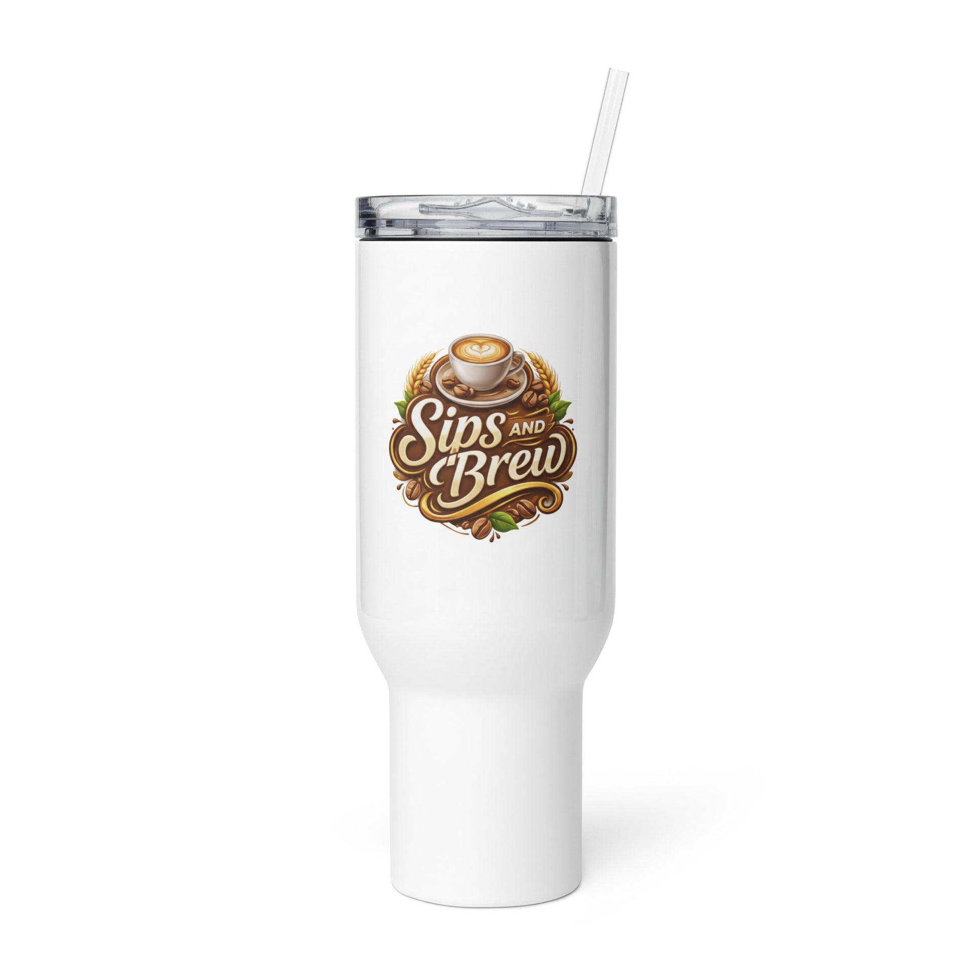 Travel mug with a handle - Sips and Brew