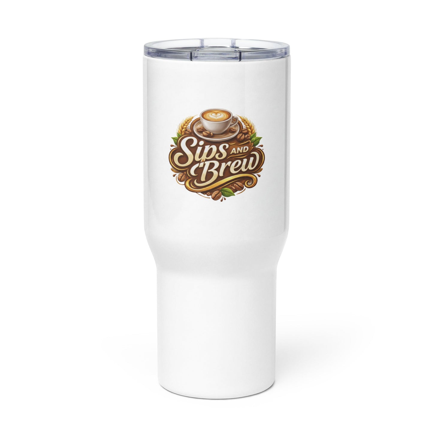 Travel mug with a handle - Sips and Brew