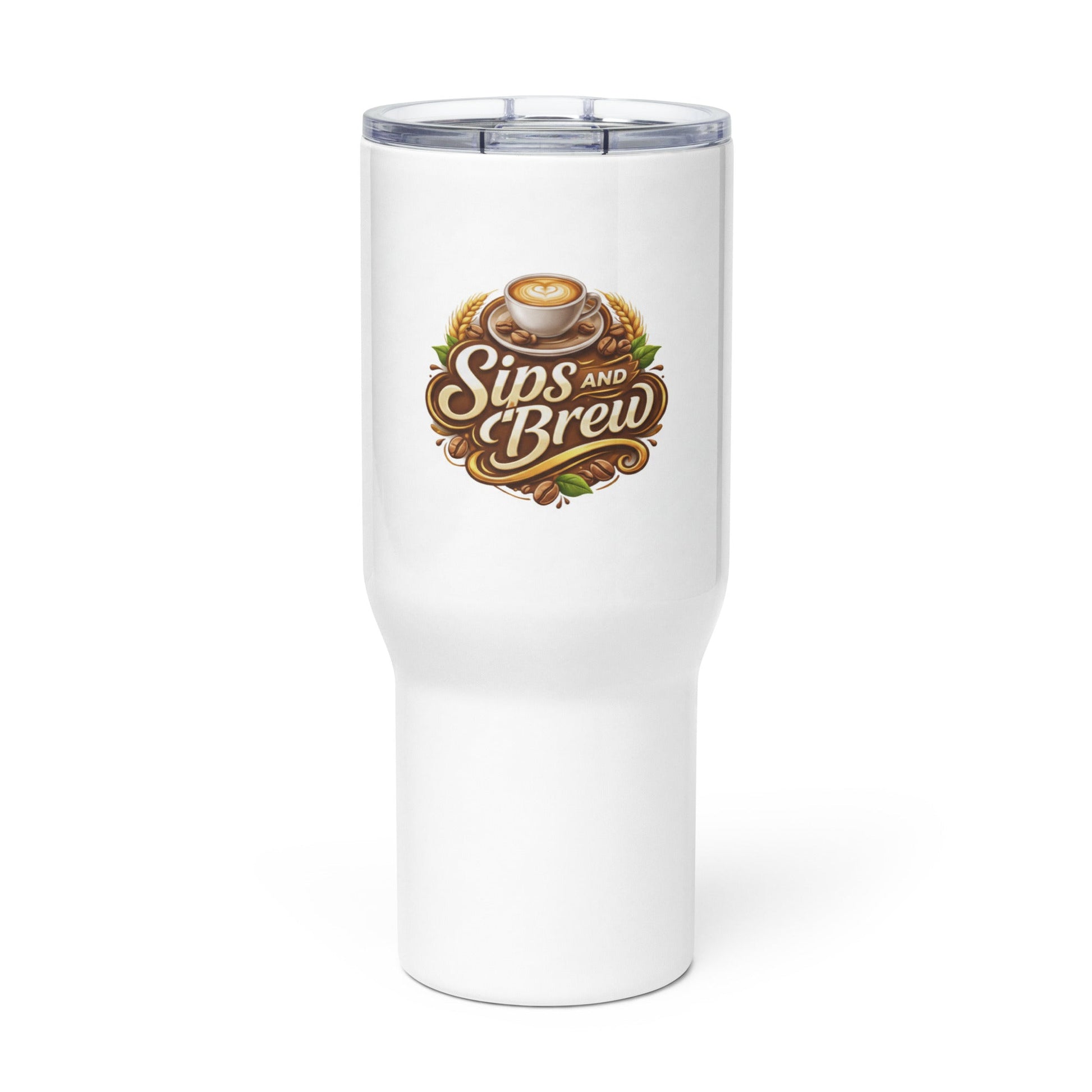Travel mug with a handle - Sips and Brew