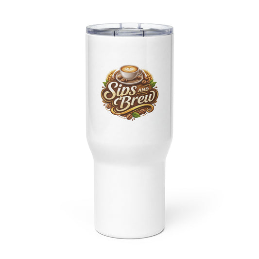Travel mug with a handle - Sips and Brew