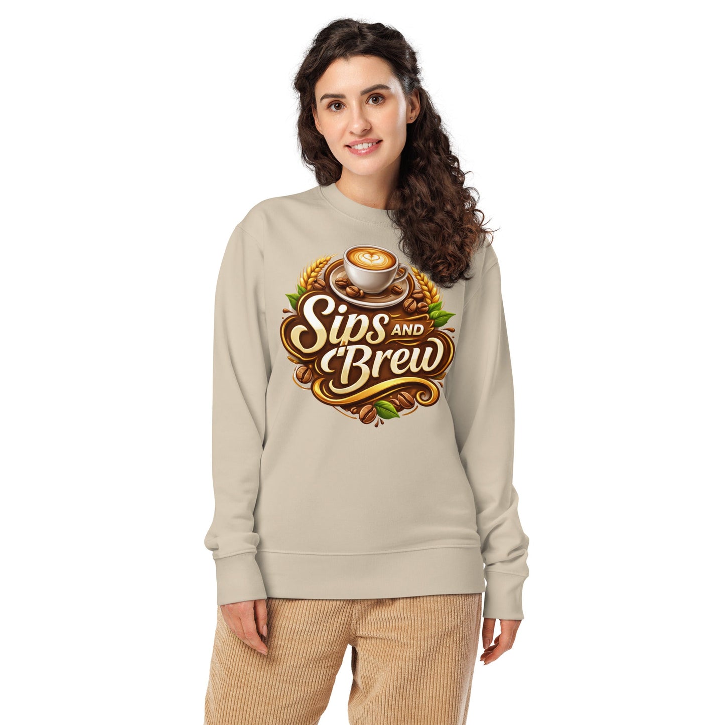 Unisex Organic Sweatshirt - Sips and Brew