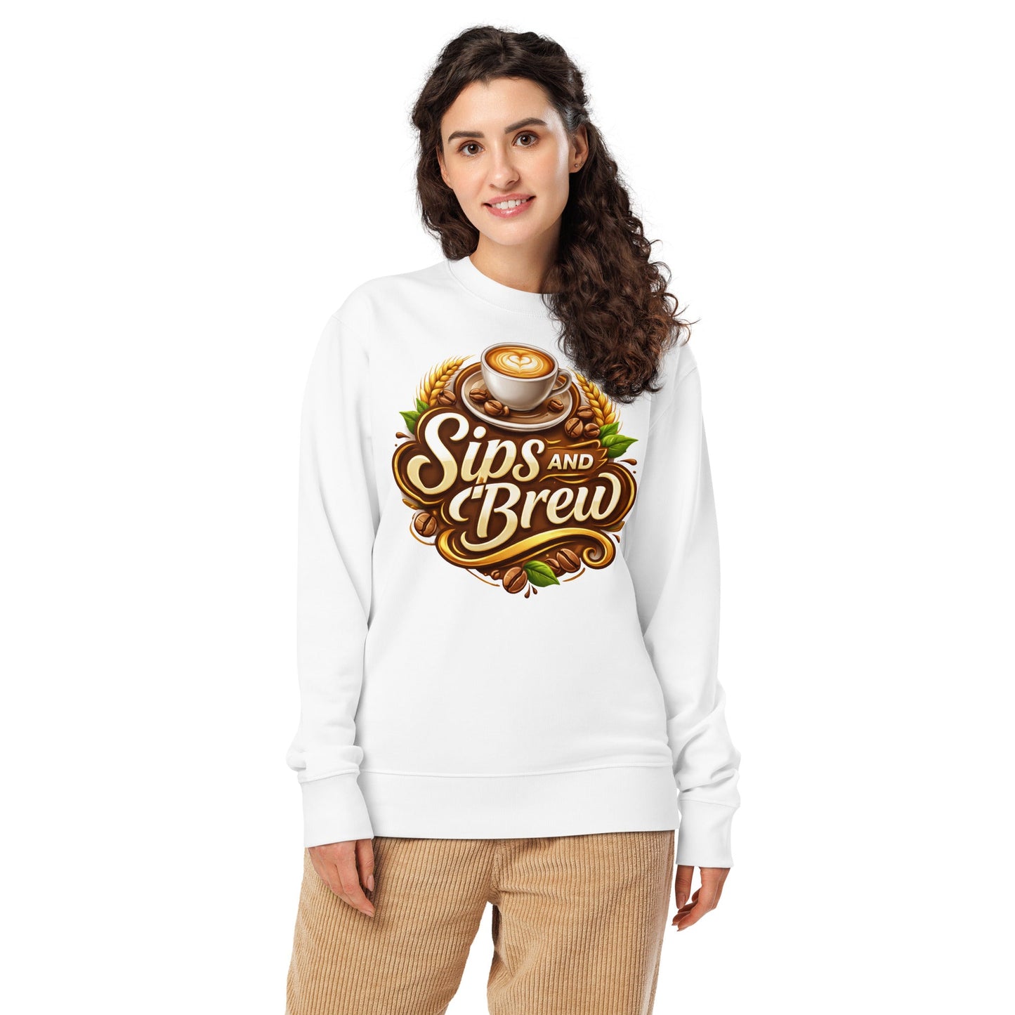 Unisex Organic Sweatshirt - Sips and Brew