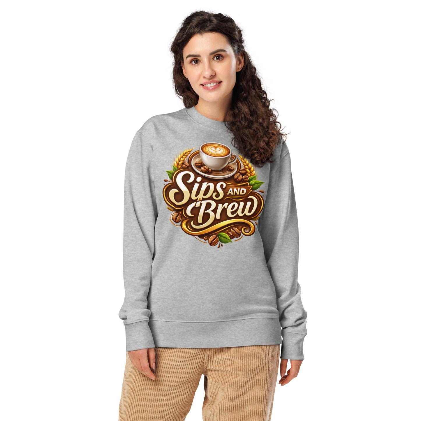Unisex Organic Sweatshirt - Sips and Brew