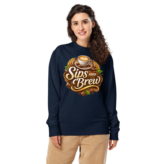 Unisex Organic Sweatshirt - Sips and Brew