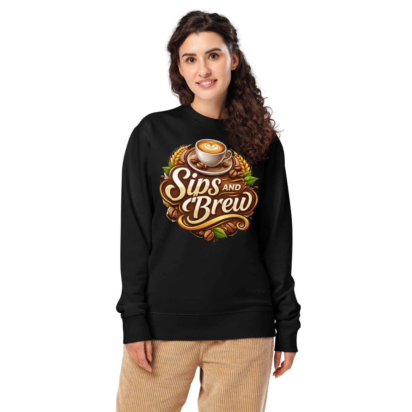 Unisex Organic Sweatshirt - Sips and Brew